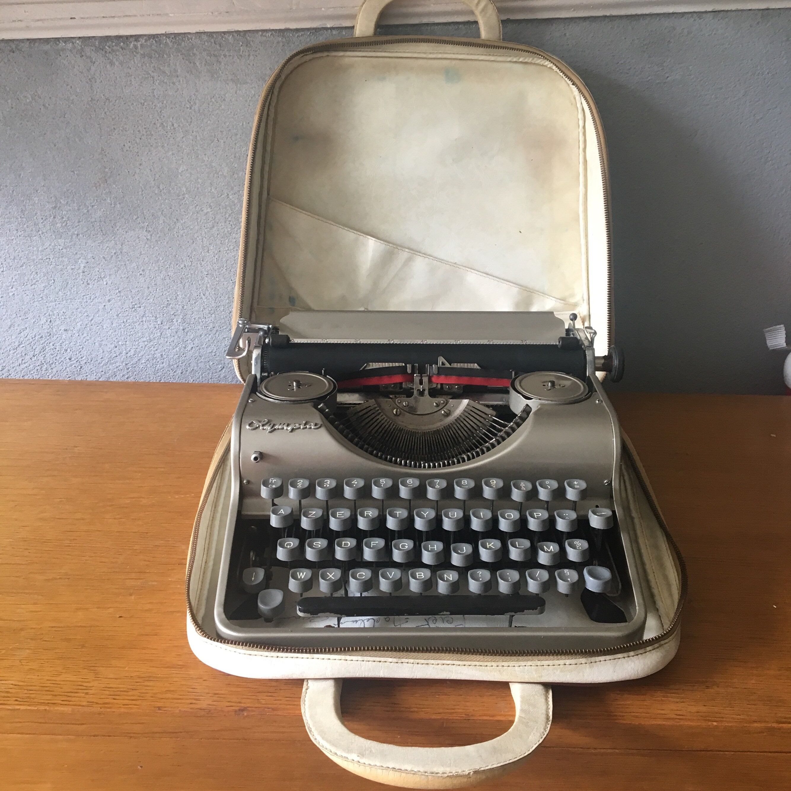 Metalized typewriter Olympia, 1940