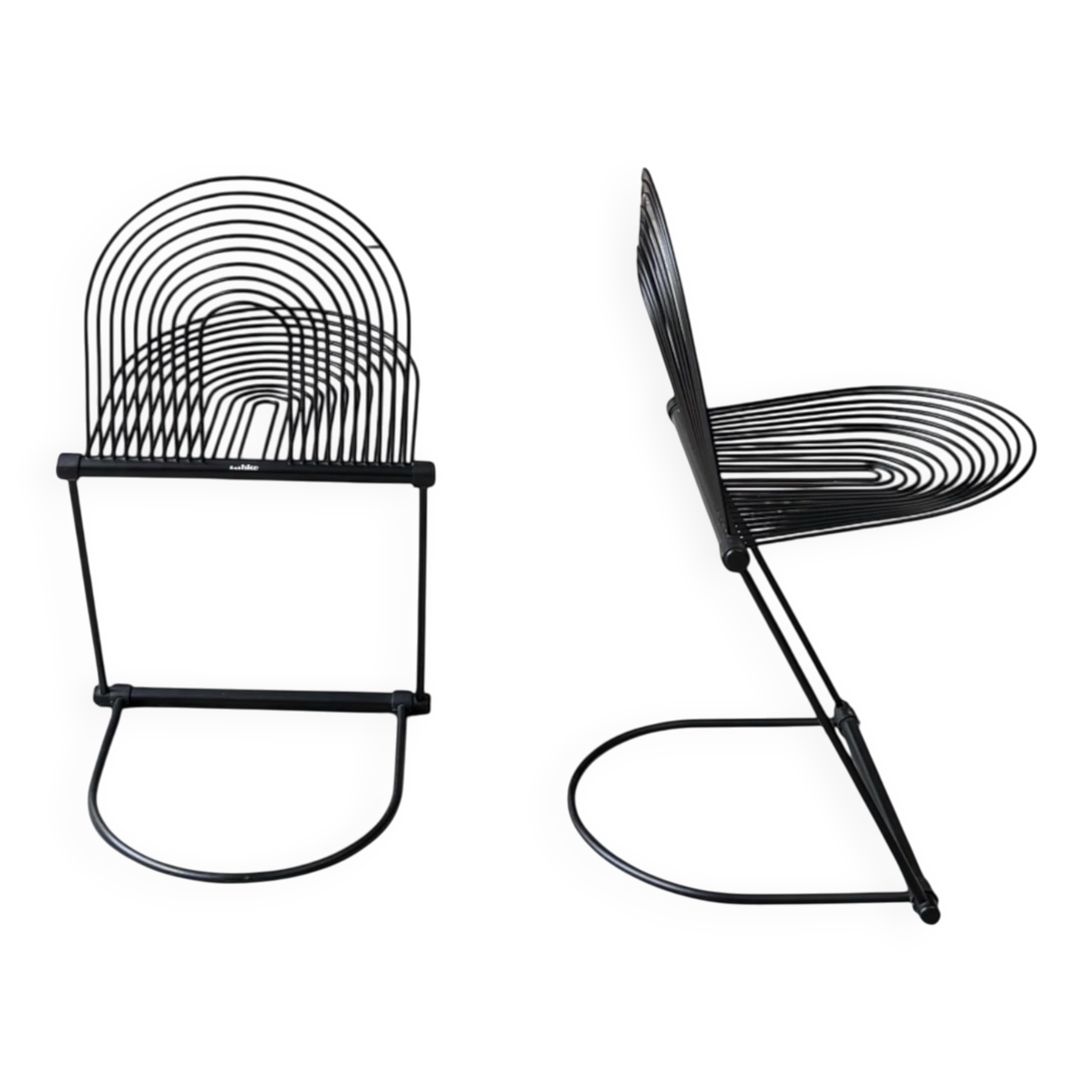Postmodern Cantilever Swing Chair from the Mid-Century by Ohl for Lübke, 1980