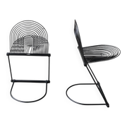 Postmodern Cantilever Swing Chair from the Mid-Century by Ohl for Lübke, 1980