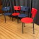 A set of four Kusch + Co chairs, 70s