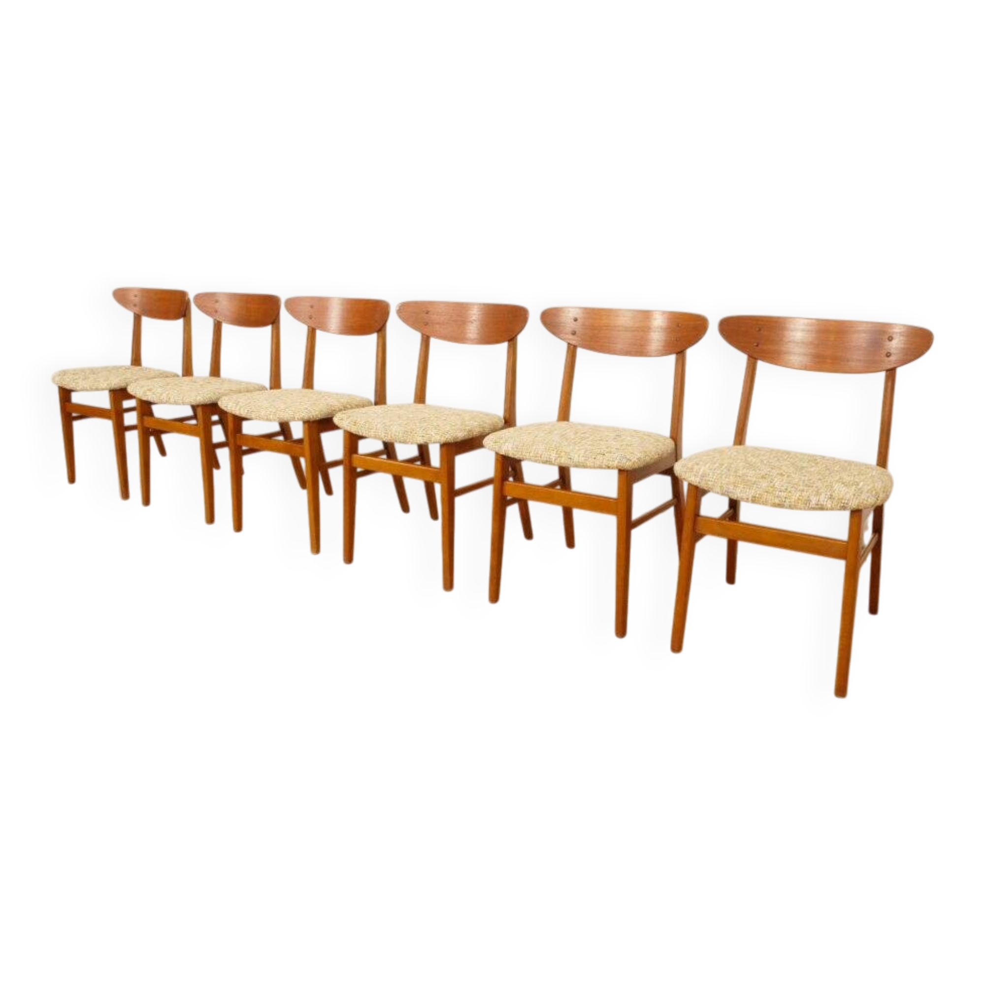 6 x dining chair | Farstrup | Model 210 | re-upholstered