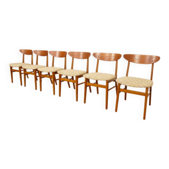 6 x dining chair | Farstrup | Model 210 | re-upholstered