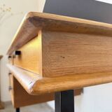 Modernist 50s oak metal desk