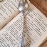 6 small spoons, silver metal 5gr, mix of 2 models, art nouveau style