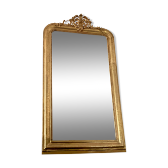 Mirror old-time Louis Philippe golden front gold leafv - 152x84cm