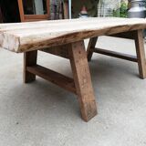 Table basse esprit primitif wabi Sabi