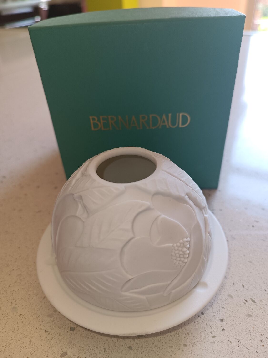 Photophore Bernardaud Lithophanie Tulip blossoms