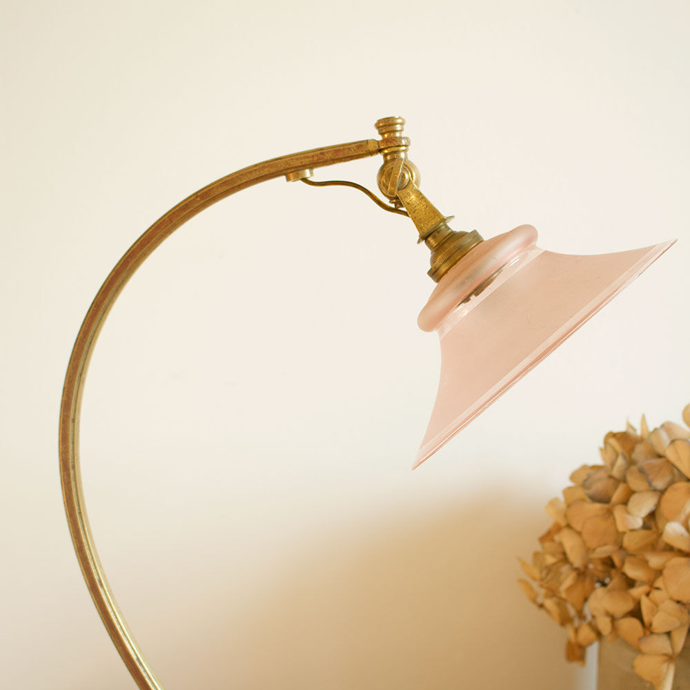 Bronze guided lamp by Auguste Delafontaine - late 19th century
