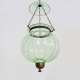 Glass bell lantern with its smoker. 19th century