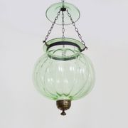 Glass bell lantern with its smoker. 19th century