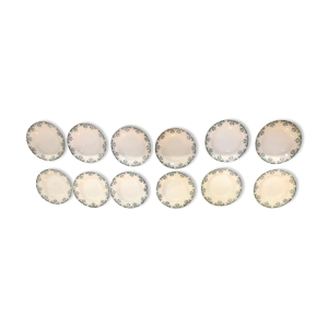 12 assiettes creuses Sarreguemines