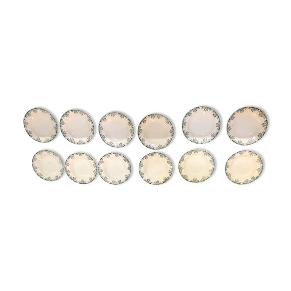 12 assiettes creuses Sarreguemines