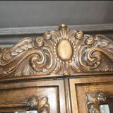 Unique burl walnut display case