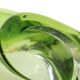 Vintage Green Crystal Bowl Val Saint Lambert 1960s