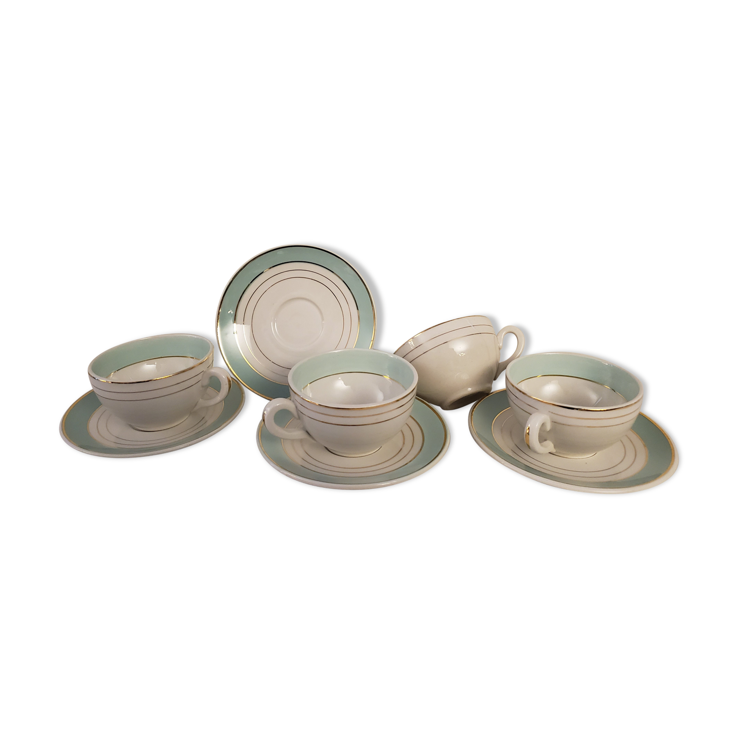 50's opaque porcelain cups