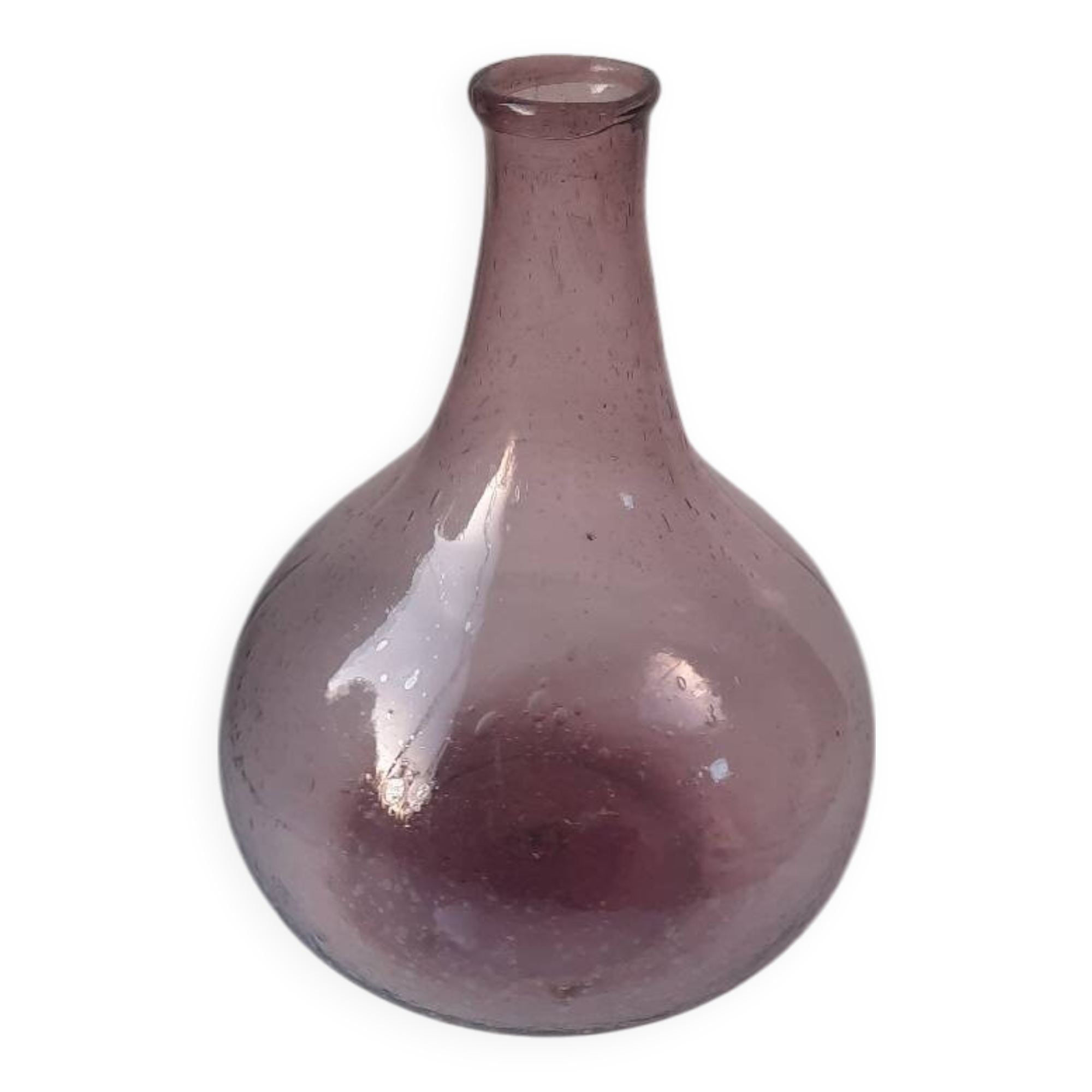 Vase violet bullé