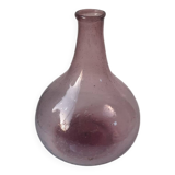 Bubbled purple vase