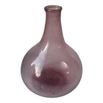Bubbled purple vase
