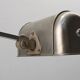 Art Deco Industrial metal and travertine Desk Lamp, Belgium 1930s