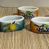 Ceramic napkin rings fruit décor