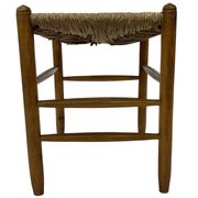 Tabouret vintage en corde de papier danois tabouret ottoman du milieu du siècle