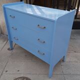 Commode bleue. vintage. 1950.