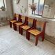 4 vintage Plywood chairs 80s