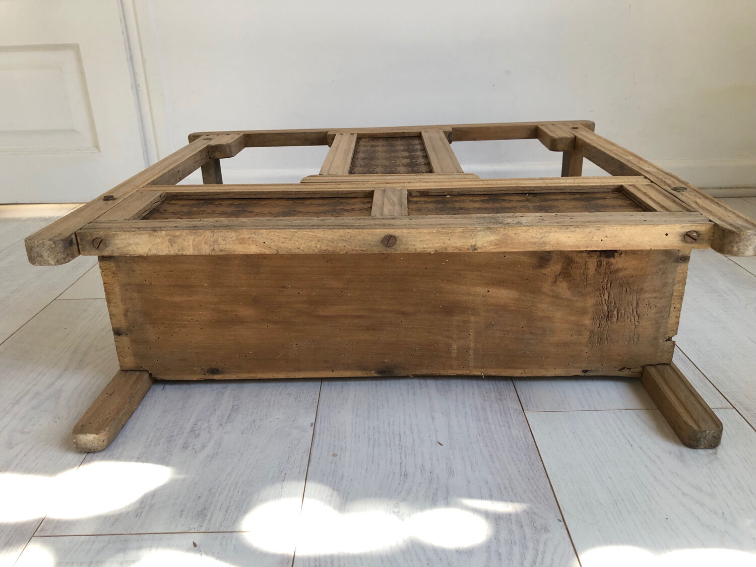 Antique wooden umbrella stand