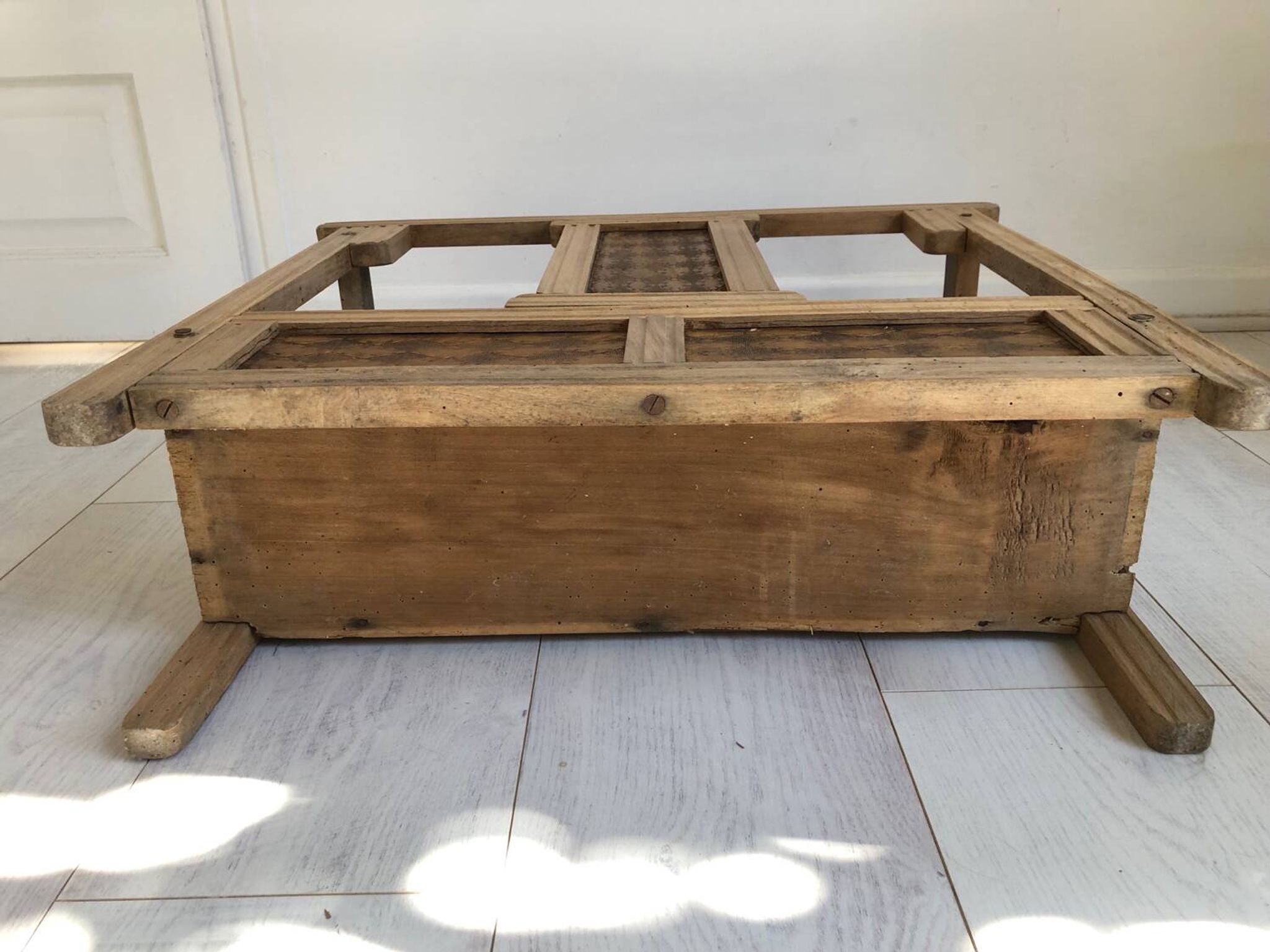 Antique wooden umbrella stand