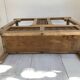 Antique wooden umbrella stand