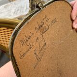 Golden baroque mirror 28x37cm