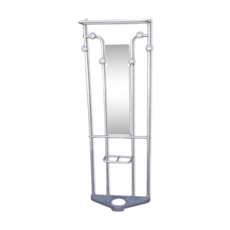 Cloakroom with aluminum coats