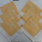 Set of six linen towels