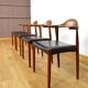 4 chaises danoises en teck par Jacob Hermann pour Randers Mobelfabrik