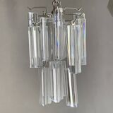 Lustre cristal italien vintage Venini trilobo