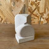 Owl/Owl Travertine Paperweight - 1970s