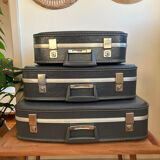 Complete set of "stewardess" nesting suitcases