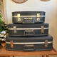 Complete set of "stewardess" nesting suitcases