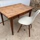 Solid wooden farm table with 1 drawer