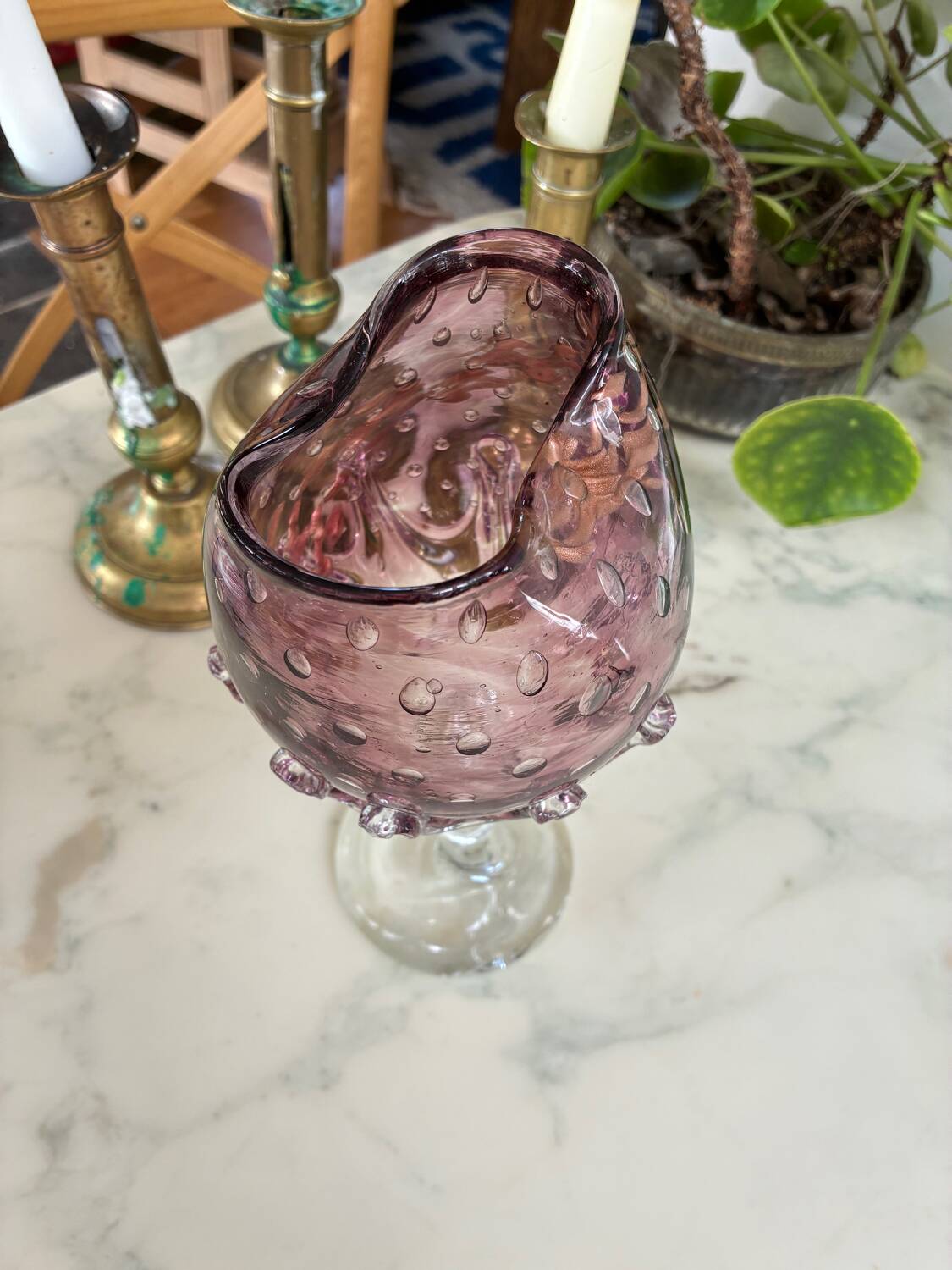 Blown glass vase