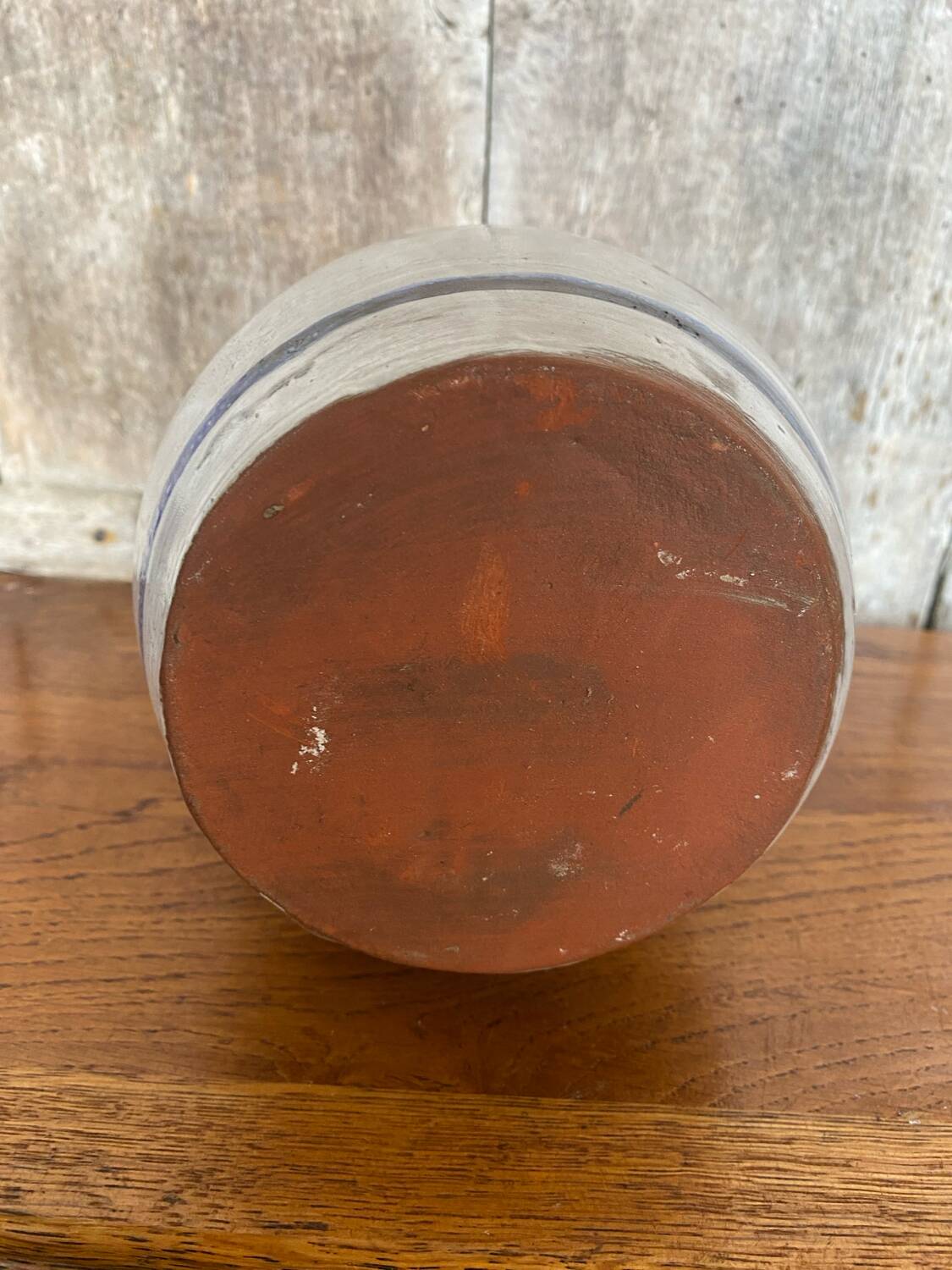 Old grey stoneware bottle brittany decor + vintage cork stopper