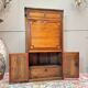 Tuart jean-baptiste ii marquetry wood secretary, stamped