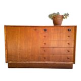 Scandinavian sideboard with 5 vintage drawers