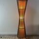 Kobe floor lamp metal and rattan 1990s Ht 170 cm