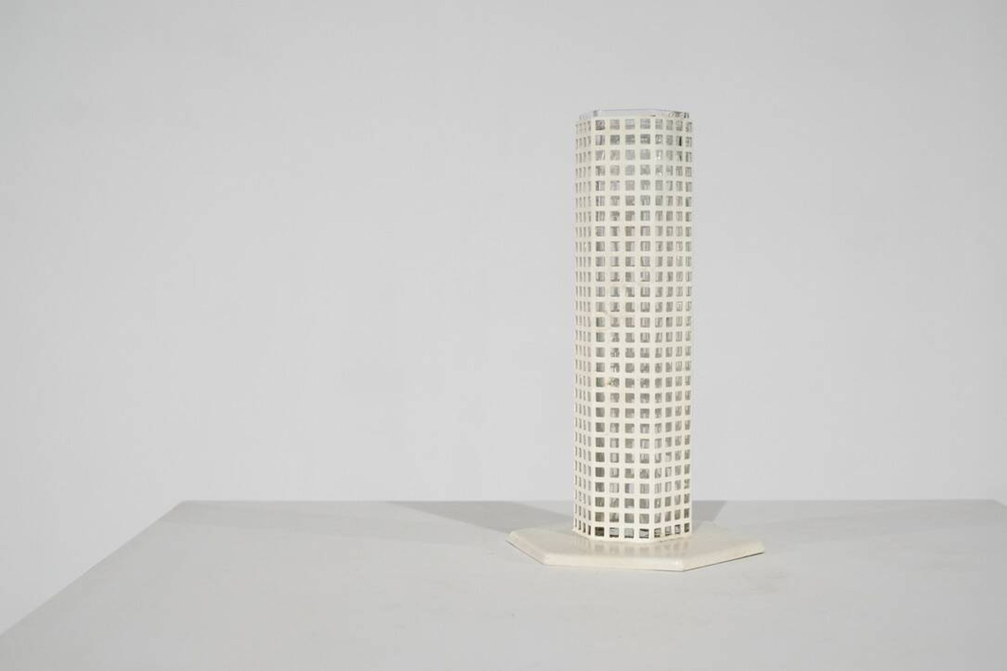 "Skyscraper" vase by Josef Hoffmann for Bieffeplast, Italy, 1980s.