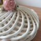 Vintage woven box - Fruit decor in slipware