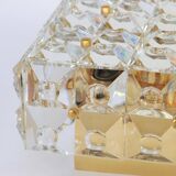 Large crystal faceted ceiling light by Kinkeldey, Germany, 1970s.