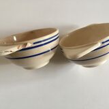 Gien pair of weak bowls 1910
