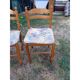 6 chaises de cuisine bois, paillées