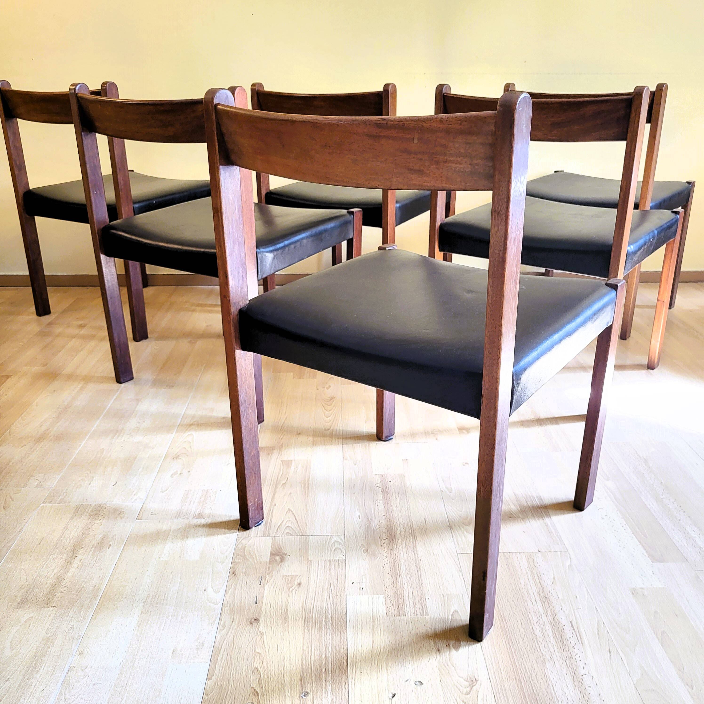 6 Vintage Chairs by Alfred Hendrickx for Belform
